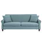 73 Sofa with Nailhead Trim Rolled Arms