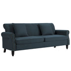 73 Sofa with Nailhead Trim Rolled Arms