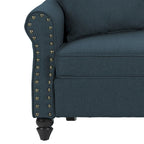 73 Sofa with Nailhead Trim Rolled Arms