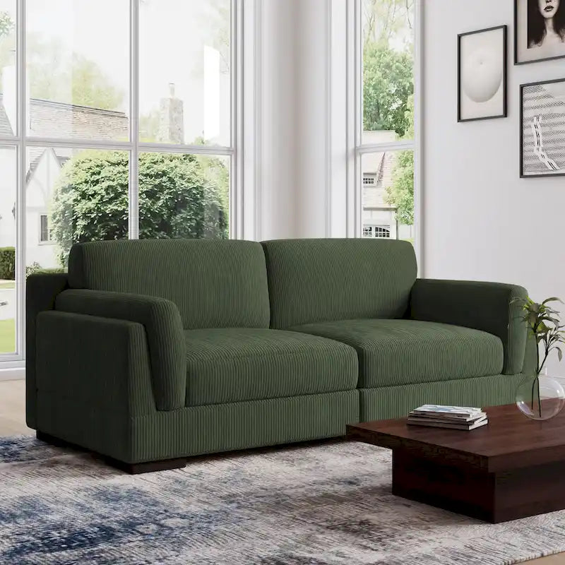 90 Corduroy Modular Sofa Reclining Sectional