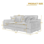 90 Corduroy Modular Sofa Reclining Sectional