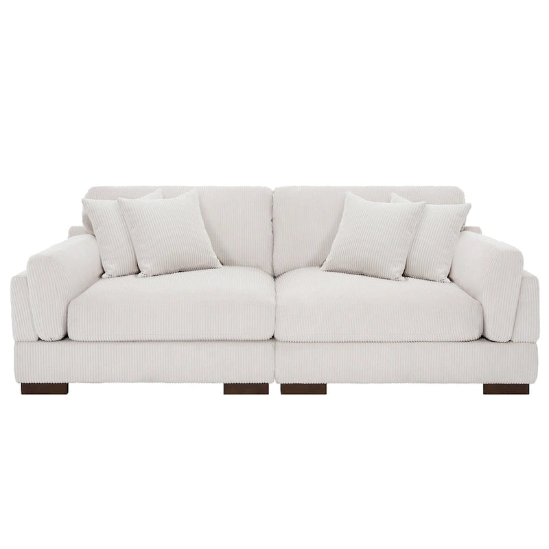 90 Corduroy Modular Sofa Reclining Sectional