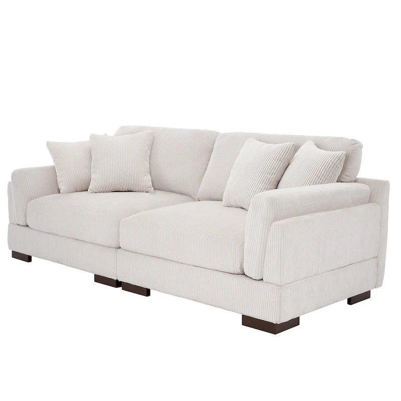 90 Corduroy Modular Sofa Reclining Sectional