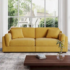 90 Corduroy Modular Sofa Reclining Sectional