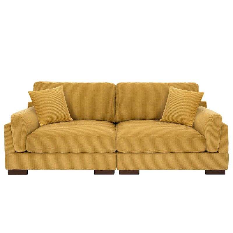 90 Corduroy Modular Sofa Reclining Sectional