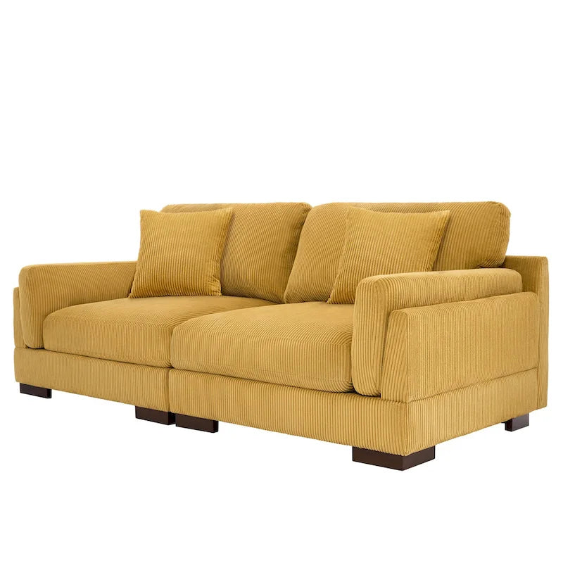 90 Corduroy Modular Sofa Reclining Sectional