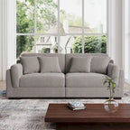 90 Corduroy Modular Sofa Reclining Sectional
