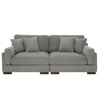 90 Corduroy Modular Sofa Reclining Sectional