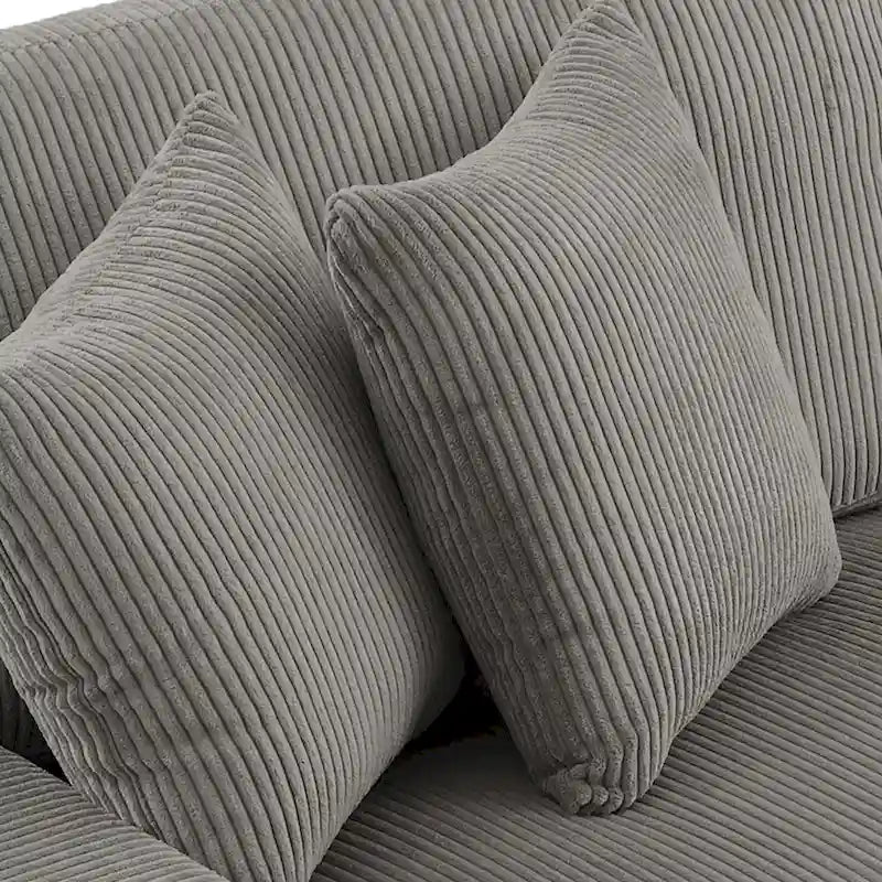 90 Corduroy Modular Sofa Reclining Sectional