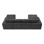 Modular U Shaped Sectional Sofa,Luxury Chenille Floor Couch Set