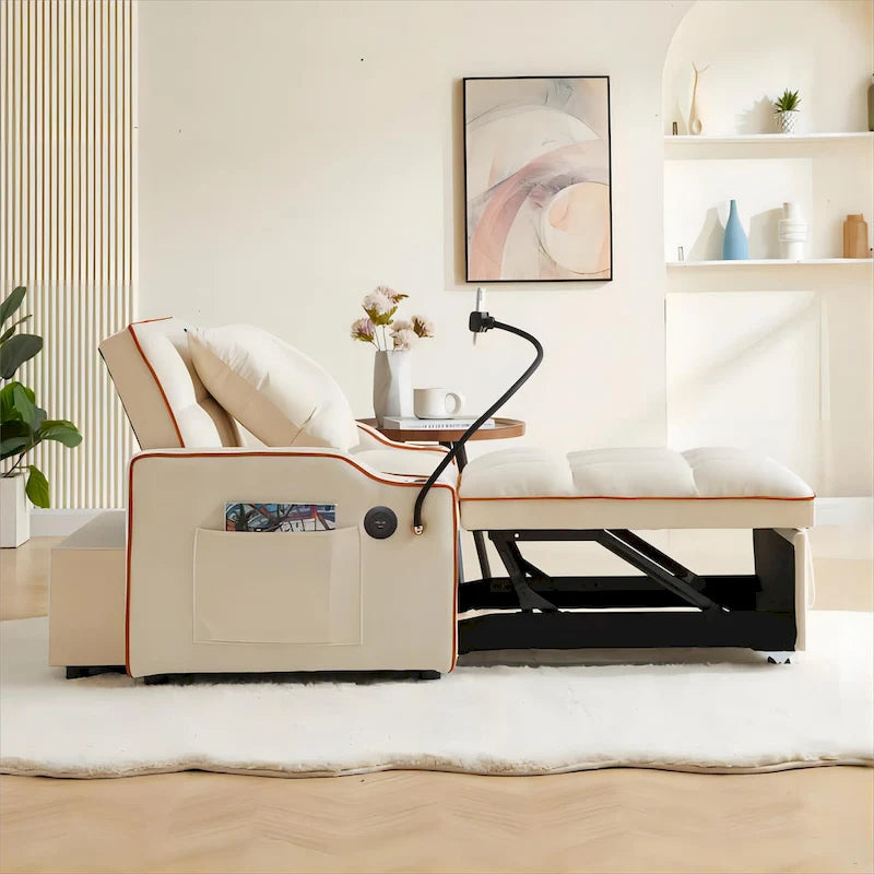 Convertible Sleeper Chair Sofa Bed Adjustable