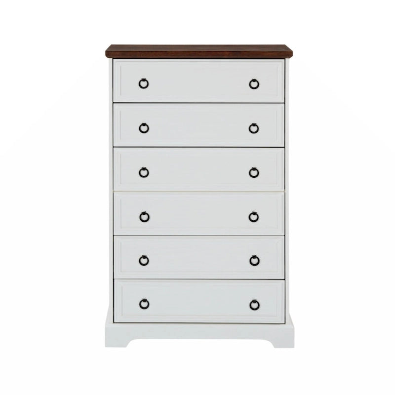 Modern 6 Drawer Dresser, Dressers for Bedroom, Tall Chest of Drawers Closet Organizers & Storage Clothes