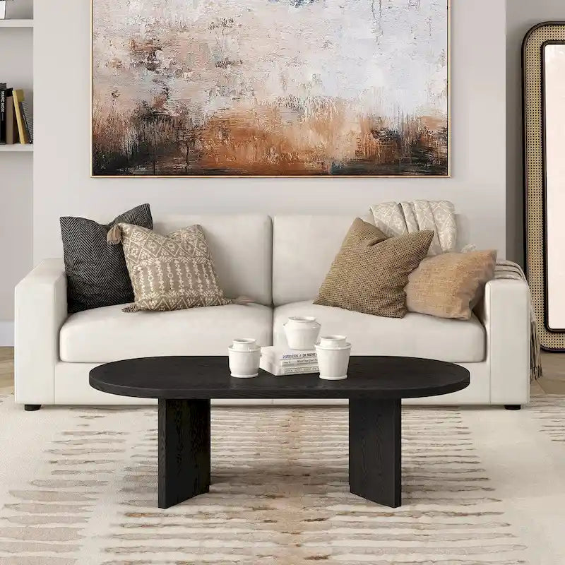 Alma 48 Wide Oval Coffee Table - 47.63 Wide
