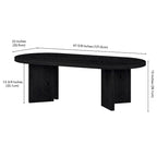Alma 48 Wide Oval Coffee Table - 47.63 Wide