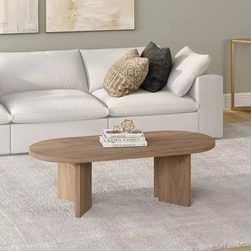Alma 48 Wide Oval Coffee Table - 47.63 Wide