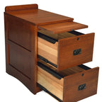 Mission Oak 2 Drawer File Cabinet W/ Writing Tray