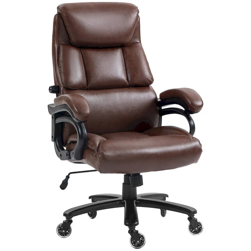 Vinsetto 400lbs Big and Tall Executive Office Chair, PU Leather Computer Desk Chair with Adjustable Height