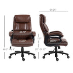 Vinsetto 400lbs Big and Tall Executive Office Chair, PU Leather Computer Desk Chair with Adjustable Height
