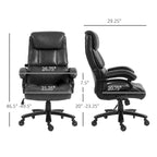 Vinsetto 400lbs Big and Tall Executive Office Chair, PU Leather Computer Desk Chair with Adjustable Height