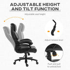 Vinsetto 400lbs Big and Tall Executive Office Chair, PU Leather Computer Desk Chair with Adjustable Height