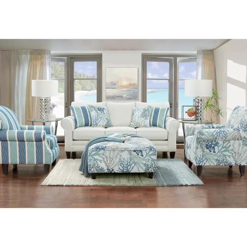 Grande Glacier Transitional Stationary Sofa
