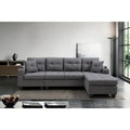 Sectional Sofa Living Room with L Shape Chaise Lounge and cup holder