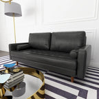 Aisha 70 Faux Leather Sofa