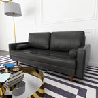 Aisha 70 Faux Leather Sofa