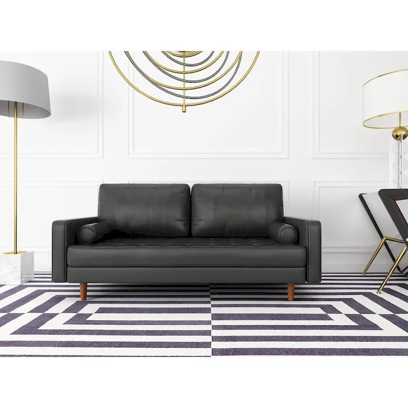 Aisha 70 Faux Leather Sofa