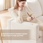 Modern 6-Seat Free Combination U-Shaped Modular Sofa, Sectional Couch Set with 2 Pillows