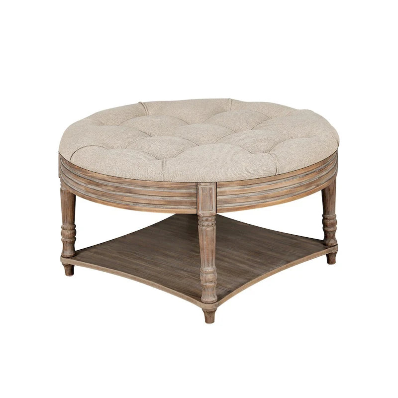 Large Round Ottoman Coffee Table