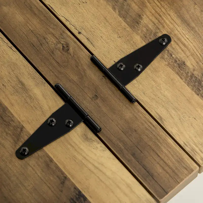 Farmhouse Coffee Table with Storage for Living Room