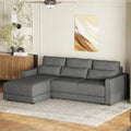 92.9W L-shaped Modular Sectional Sofa with Cushions and 3 Pillows