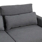 92.9W L-shaped Modular Sectional Sofa with Cushions and 3 Pillows