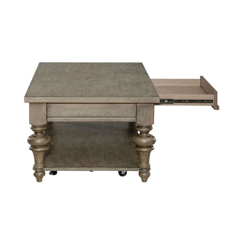 Americana Farmhouse Dusty Taupe 3 Piece Cocktail Table Set