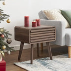 Mopio Ensley Night Stand, Side Table, End Table, Mid Century Modern Nightstand, Bedside Tables, Small Nightstand with Drawers