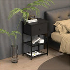 Nightstand with Charging Station - 11.81D x 15.74W x 25.19H
