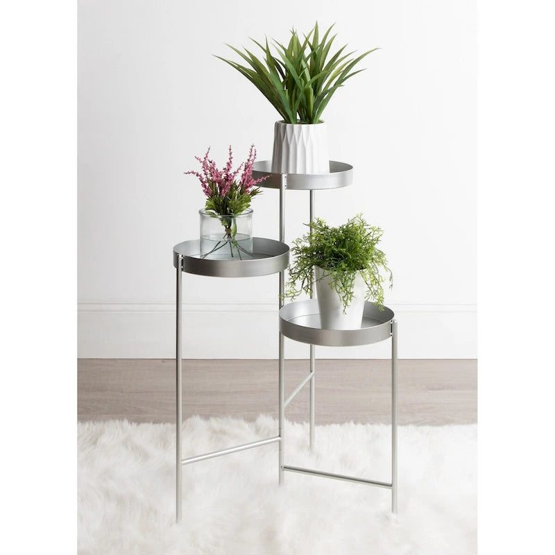 Kate and Laurel Finn Metal 3-tier Modern Plant Stand - 16x21x30