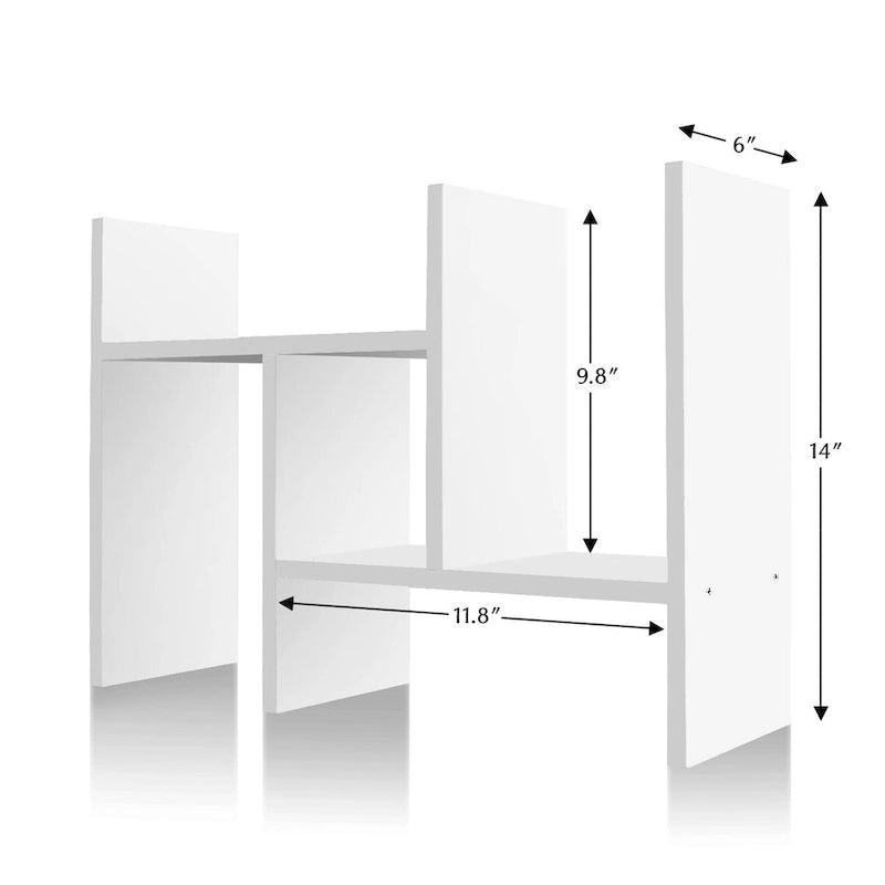 Jerry & Maggie Wooden Desktop Organizer Shelf with Storage