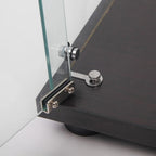 Glass Display Cabinet with 5 Shelves Double Door