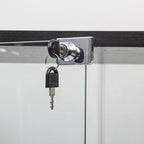 Glass Display Cabinet with 5 Shelves Double Door