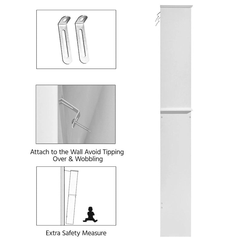 Yaheetech Bathroom Space Saving Organizer Over-the -Toilet