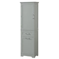 20 in. W x 13 in. D x 68.1 in. H Linen Cabinet with 2-Different Size Drawers and Adjustable Shelf