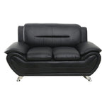 Michael Segura Faux Leather Loveseat