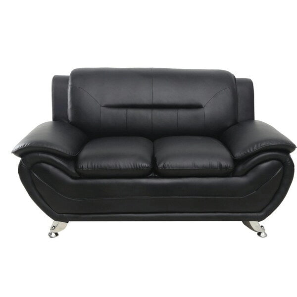 Michael Segura Faux Leather Loveseat