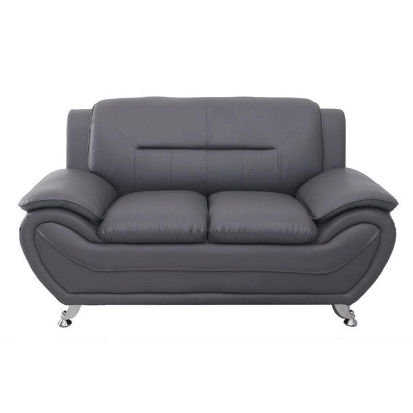 Michael Segura Faux Leather Loveseat