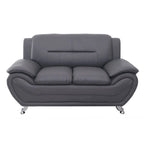 Michael Segura Faux Leather Loveseat