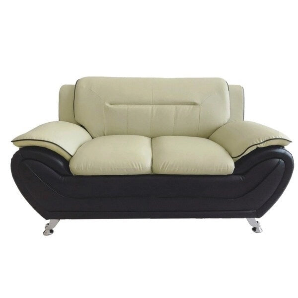 Michael Segura Faux Leather Loveseat