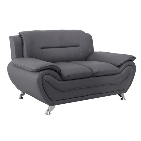 Michael Segura Faux Leather Loveseat