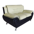 Michael Segura Faux Leather Loveseat